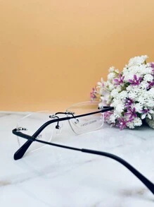 Men Eyeglasses - 黑色 - 查看 4