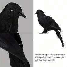1 Pc Black Simulation Decoration Halloween Decoration Props - Black - View 4