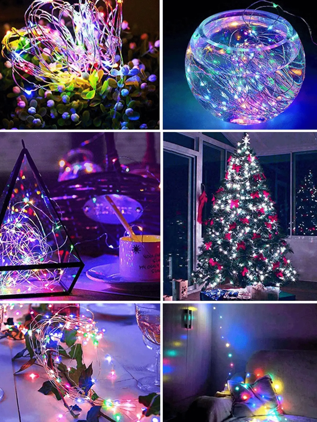 1pc 1/2/3/5/10 M 10/20/30/50/100 LED USB Copper Wire Light Malleable Copper Wire Light DIY Shaped Copper Wire Light Home Decorative Light String Party Decorative Light String Festival Decorative Light String - Multicolor - View 6