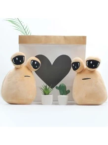 8.6 英寸热门游戏我的宠物外星人 Pou 毛绒玩具 - 送给孩子的完美礼物！、生日礼物、圣诞礼物家居装饰、房间装饰游戏、万圣节、玩具、玩具、儿童玩具、圣诞节、玩具、Roblox、毛绒 - 杏色 - 查看 11