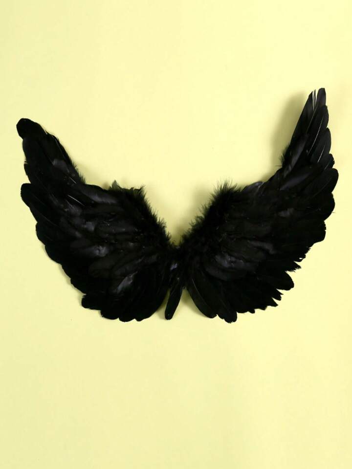 Black Feather Wings Costume