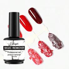 1瓶15ml爆裂針筒式洗甲水凝膠,快速去除指甲油、密封劑、彩色凝膠、無氣味混合油漆丙烯酸底漆清潔劑 - 無色 - 查看 1