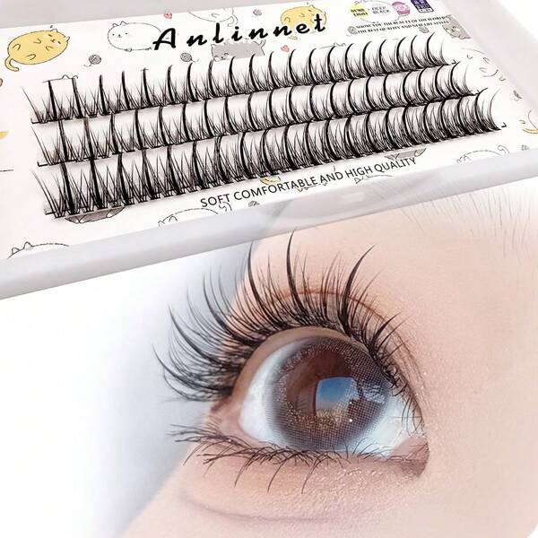 DIY Eyelash Extensions 120 Clusters Manga Lashes Volume Individual Eyelashes Extensions Lash Clusters DIY At Home Lash Clusters,Eye Lash Clusters,Individual Eyelashes,Lashes,Fake Lashes