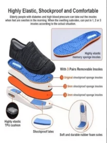 Zapatos de baile de mujeres colchón de aire absorción de impacto tejido perezoso , deportivo & casual - Negro - Ver 6