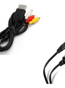 Pack Cable Audio Y Video, Y Corriente Xbox Clásico + Regalo - Negro - Ver 2