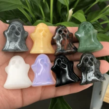 混合休閒幽靈幽靈萬聖節雕刻家居裝飾水晶心靈療癒手掌