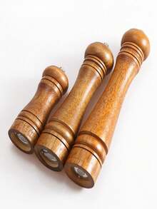 1 件木胡椒研磨機,手動鹽和胡椒瓶,非常適合廚房、燒烤、牛排