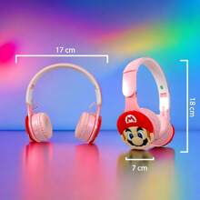HAMITA MX Audífono inalámbricos Bluetooth,Super Mario,Tk-688f - Rosa - Ver 2