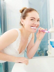 1入組可折疊便攜牙刷,軟毛適用於溫和清潔,戶外遊玩便攜折疊迷你軟毛牙刷套裝,非一次性牙刷適合旅行,商業旅行,酒店,旅行必備 - 粉色 - 查看 9