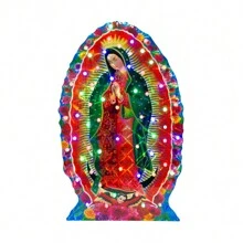 Virgen de Guadalupe con Luces LED decoración Cuadro decorativo con Iluminación LED - Multicolor - Ver 1