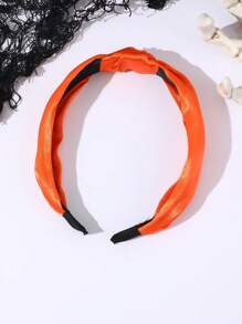 1pc Simple Halloween Orange Headband - Orange - View 4
