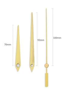 1套金色電子時鐘機械+指針,適用於十字繡diy牆面裝飾石英掛鐘機芯、鐘表配件 - 機芯+指針02 - 查看 2