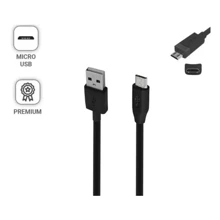Cabo Usb Carregador Dados Turbo V8 Android Tipo B - Preto - Visão 3