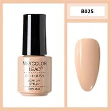 純色 Uv 指甲油白色黑色紅色粉紅色藍色指甲油浸泡指甲裝飾 Uv 指甲油裸色家用 - 駝色 - 查看 1