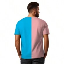 Men T-Shirts - 藍色 - 查看 2