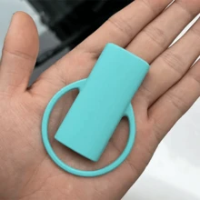 1pc Creative Lighter Protective Cover Mini Silicone Lighter Case - Green - View 3