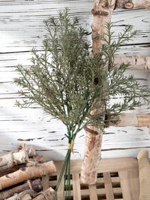 6/12 Pcs Artificial Potted Plants, 18.5 Inches Tall, Plastic Material, Fake Eucalyptus, Rosemary, Magnolia Stems, For Rustic Farmhouse Decor, Home Office Decoration, Christmas Accents, DIY Wreath Crafts, Shrub Trees Home Decor Christmas Decorations Room Decor - Green - View 5