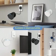 Wall Mount For  Echo Pop  Bracket Holder,Space-Saving,Perfect Cord Management,No Messy Wires Or Screws,Sturdy Voice Assistant Wall Mount,1 Pack - White - View 9