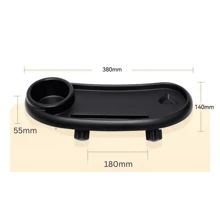 1 件黑色嬰兒車食物托盤