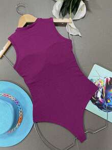 Women T-Shirts - 紫色 - 查看 2