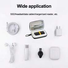 SSD Bag For KODAK X200 PSSD Box 1.8 Inch SSD Case Mobile Hard Disk BagsPortable Storage Protective SSD Accessories Gift Headphone bag - Black - View 8