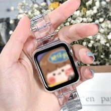 1 件清仓时尚透明亚克力表带兼容 表带 42 毫米 40 毫米 44 毫米 38 毫米 Link 智能手链 Series 8 7 6 5 4 SE 41 毫米 45 毫米 - 無色 - 查看 8