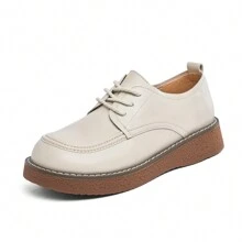 Ladies' Oxford Shoes In Beige - Beige - View 1