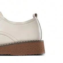 Ladies' Oxford Shoes In Beige - Beige - View 4