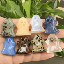 混合休閒幽靈幽靈萬聖節雕刻家居裝飾水晶心靈療癒手掌