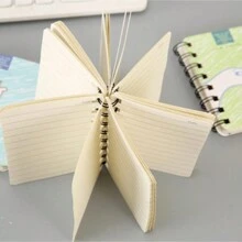 4 cái/bộ Tâm trạng Cuộn dây Quyển sổ Có thể mang đi Túi sổ tay Học sinh Văn phòng phẩm Hoạt hình Nhật ký - Nhiều màu - Xem 6