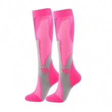 1 paire de chaussettes de compression de sport pour le running et la fitness