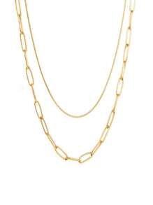 Basic Stainless Steel Chain - Gold - View 1