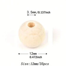 DIY Hạt bằng gỗ Đối với Vòng tay , Dây chuyền , Vật trang trí , Thủ công Thủ công mỹ nghệ , Chuông gió Đồ trang trí , Rèm Dây thừng Phụ kiện , - Màu gỗ - Xem 7