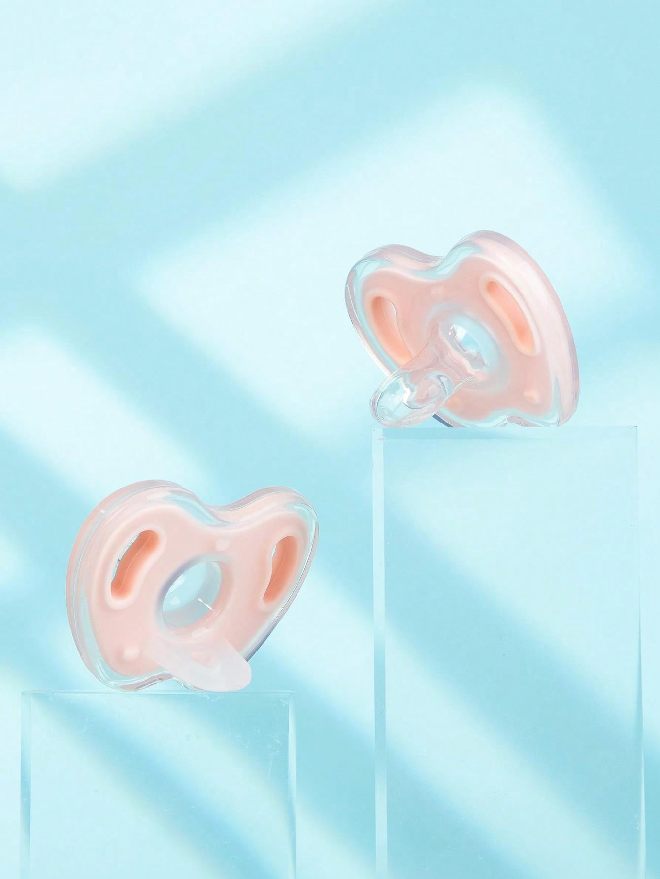 1pc Baby Pacifier Made Of Full Silicone Material, With Antiflatulence