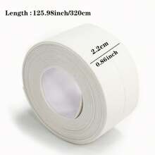 1 Roll White Pvc Waterproof Self-adhesive Tape For Bathroom Shower, Bathtub, Sink, Toilet Seal - White - View 6