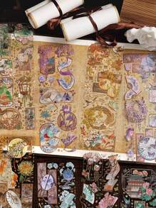 3pcs Waterproof Decorative Tape, Suitable For Scrapbooking, Planner, Photo Frame, Computer/Phone Case, Cup, Magazine, Stationery Box, Desk Decor, Back To School Supplies