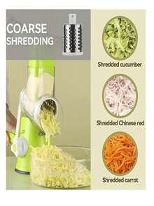 1 pz Rayador Cortador de Frutas y Verduras 3 en 1 - Multicolor - Ver 3