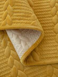 1pc Thick Plush Sofa Cushion Cover, Warm And Comfortable Simple Modern Dutch Velvet Sofa Cover For Autumn And Winter Home Decoration - Yellow - View 6