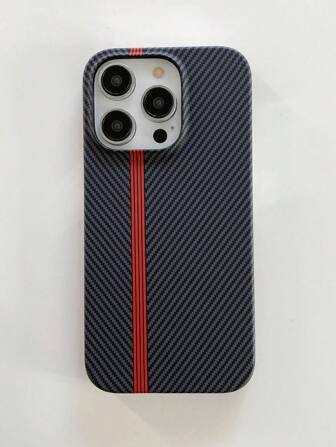 Fine Black Striped Phone Case Compatible With Apple Phones Waterproof Shockproof Anti-Fall Scratch Resistant