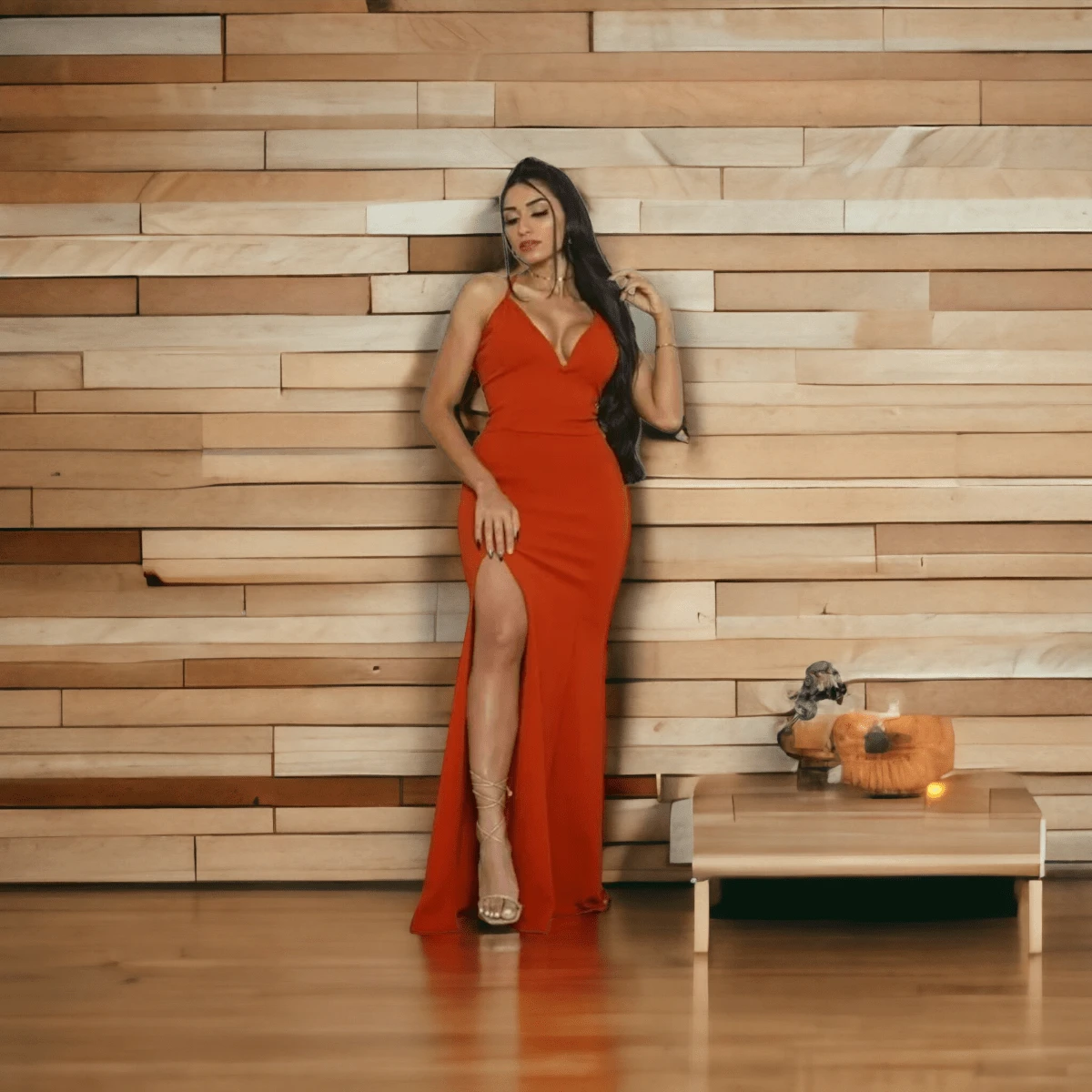Women Prom & Evening Dresses - Naranja Quemada - Ver 1