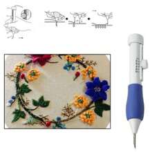 DIY Magic Embroidery Pen Set DIY 1.3MM 1.6MM 2.2MM Punch Needle Plastic - Blue and White - View 7