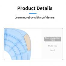 1pc Foldable Children's Toilet Seat Cover For Hotel & Travel Use, Easy To Store - Blue - View 4