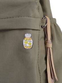 1只卡通藥瓶形狀胸針,可愛的藥丸創意瓶子金屬徽章,小說品牌背包配件,藥瓶形迴紋針套裝,色彩繽紛的創意服裝配件,醫療保健主題適用於男士服裝徽章,胸針扣針,珠寶飾品配件,男女禮品配件,裝飾用品,背包針章 - 彩色 - 查看 3