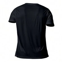 男式寬鬆短袖運動 T 卹,適合健身房、足球、籃球、訓練、跑步