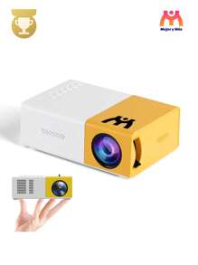 Mini proyector portátil LED 1080P HD Proyección de pantalla cine en casa vídeo + ¡Regalo!