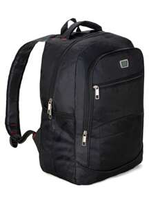 Men's Backpack For Laptop Travel Work Bag - màu đen - Xem 3