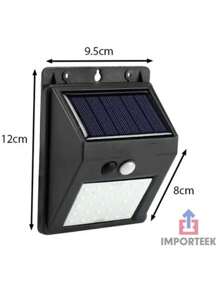 3pz Lampara Led Solar Reflector Exterior Jardin Sensor Luz