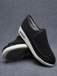 Zapatos de baile de mujeres colchón de aire absorción de impacto tejido perezoso , deportivo & casual - Negro - Ver 3