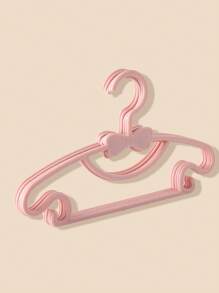 5pcs/set And 10pcs/set Solid Color Baby Clothes Hanger, Suitable For Daily Use - Pink - View 1