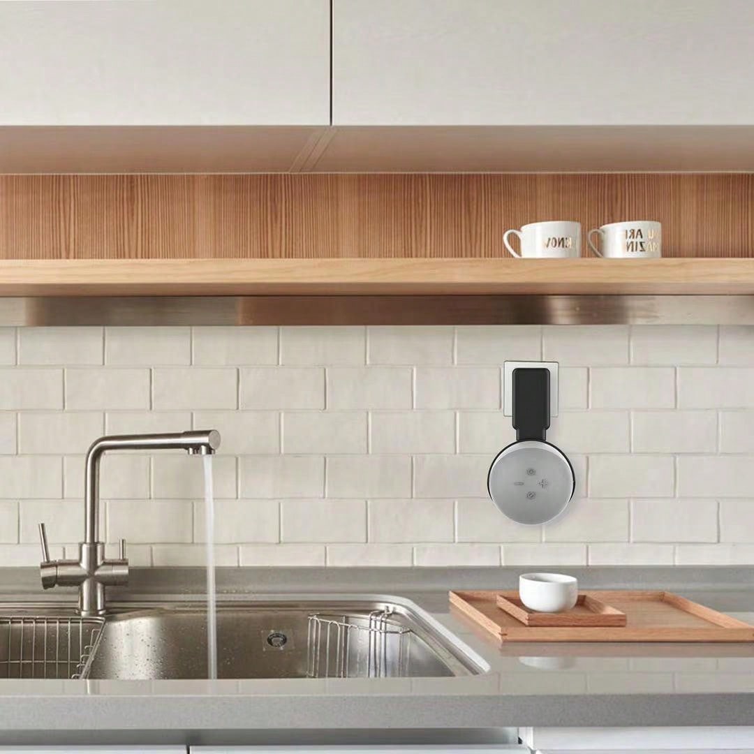 1pc Black Pc Plastic With Echo Dot 4th & 5th Gen Smart